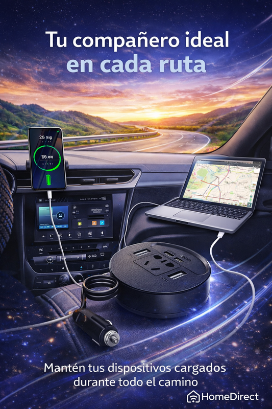 Cargador Inversor de Corriente PowerGo 220V